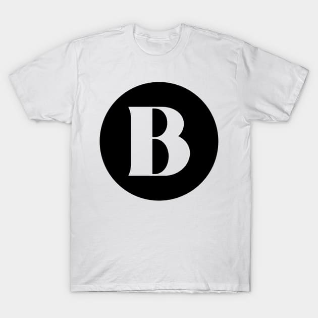 B (Letter Initial Monogram) T-Shirt by n23tees